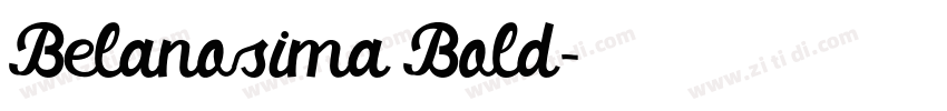 Belanosima Bold字体转换